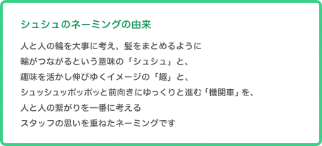 シュシュのネーミングの由来